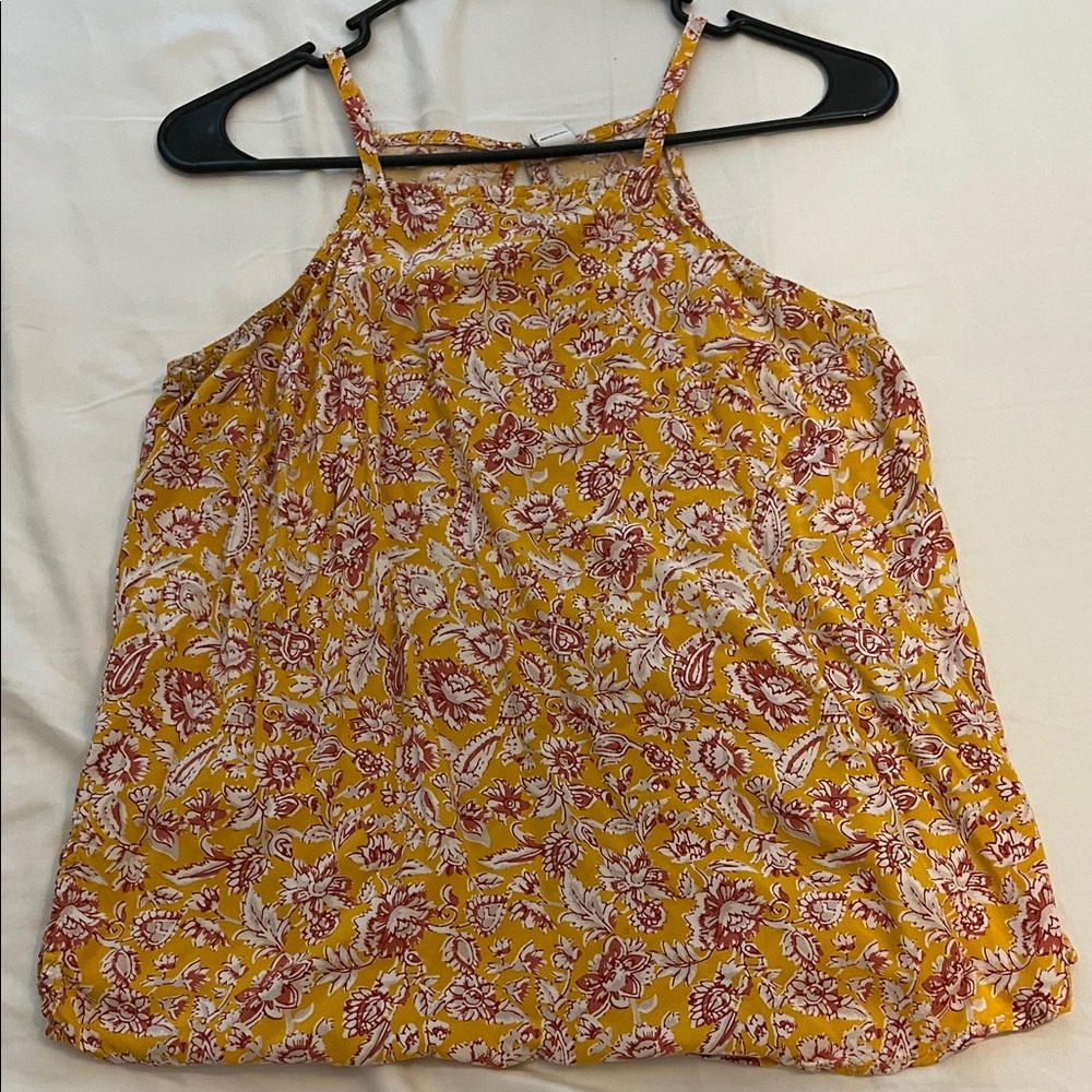 Old Navy Yellow Floral Camisole Top